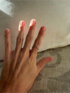 Betty Belts sterling silver A-frame ring